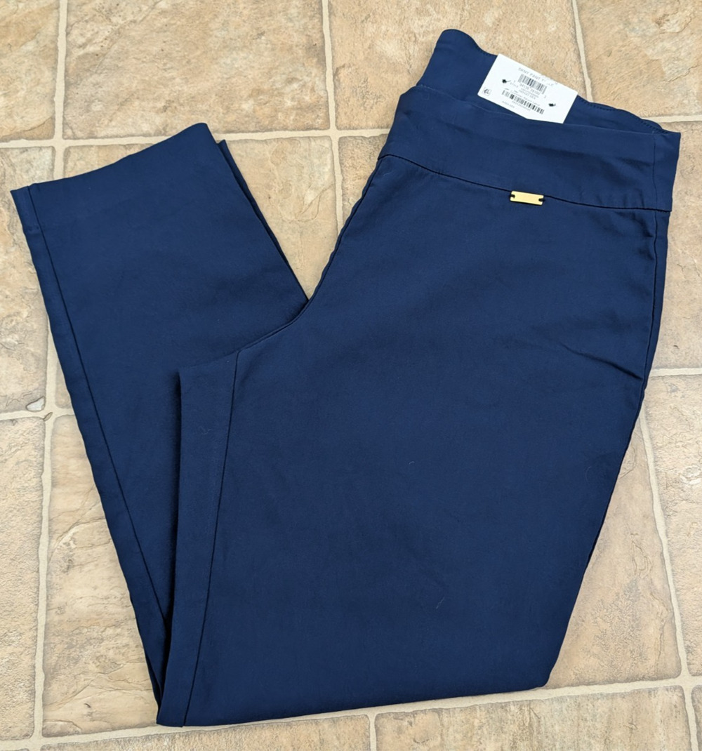 INC sz 16WP Tummy Control Skinny Pants mid rise short length plus petite 3963